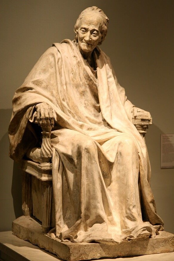 Жан Антуан Гудон, скульптура Вольтера