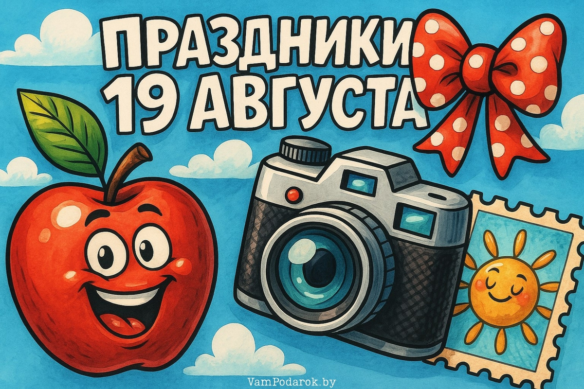 Праздники 19 августа 2025 года: Яблочный спас, Всемирный день фотографии, День почтовой марки и другие события