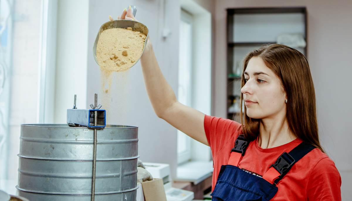 Проверка качества песка