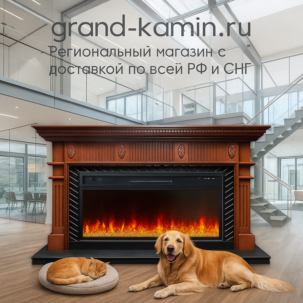    Электрический камин Carlyle: как создать атмосферу уюта и стиля в вашем доме с помощью технологий 3D пламени и LED освещения Kamin