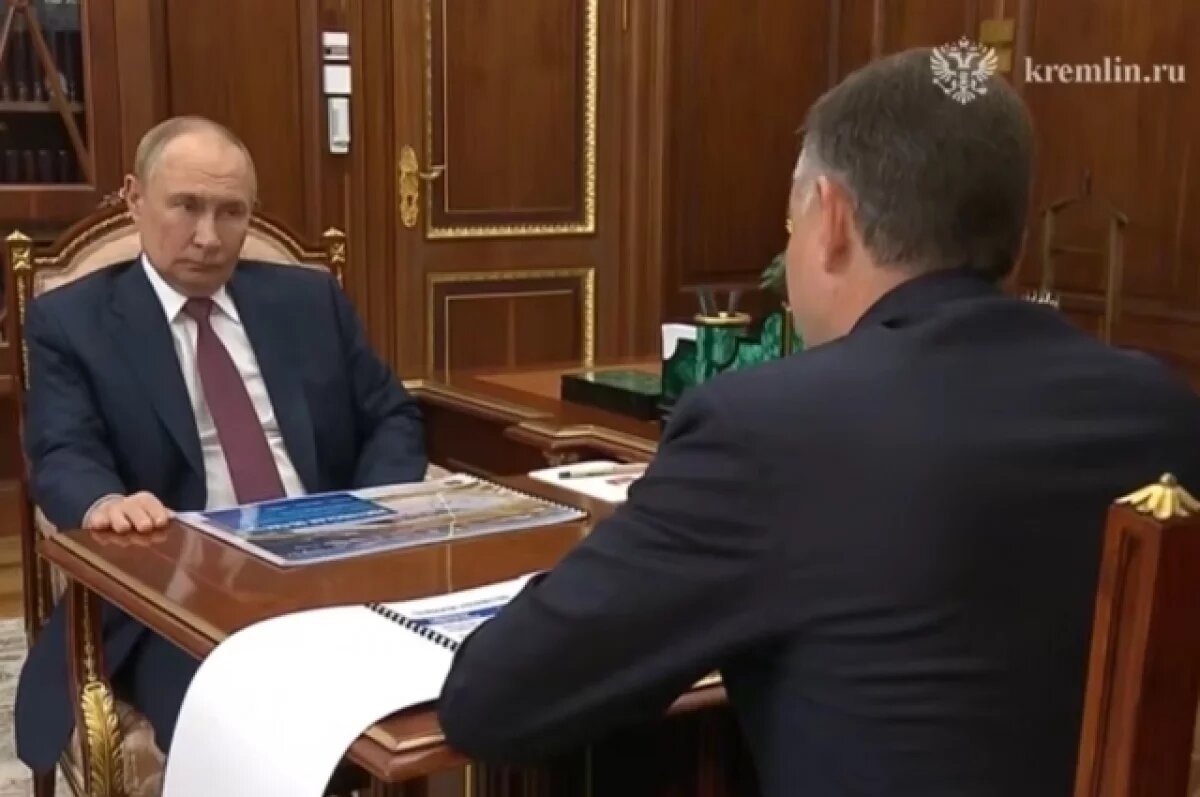    Владимир Путин и Юрий Слюсарь обсудили развитие Ростовской области