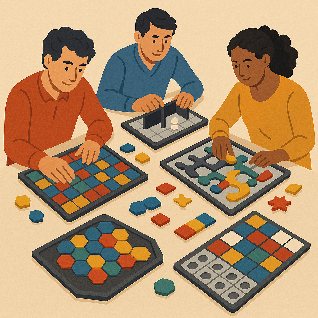 Абстрактные головоломки втроём