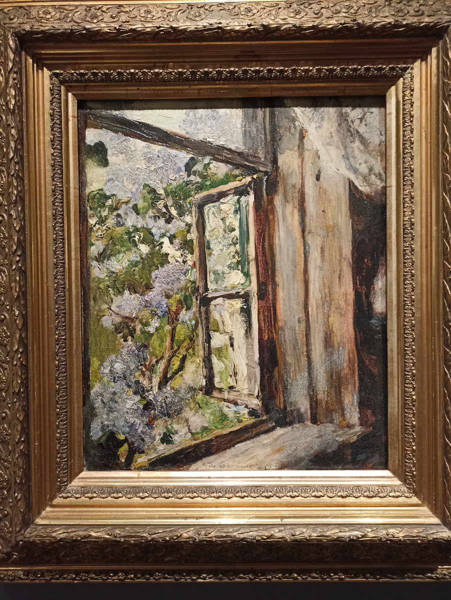 Открытое окно. Сирень. Этюд к картине «У окна». 1886