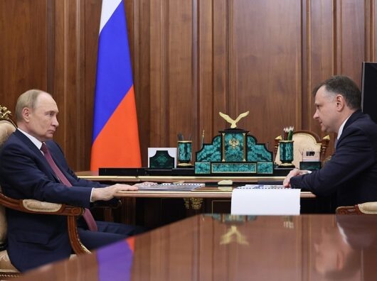    встреча Юрия Слюсаря и Владимира Путина // фото: пресс-служба Кремля