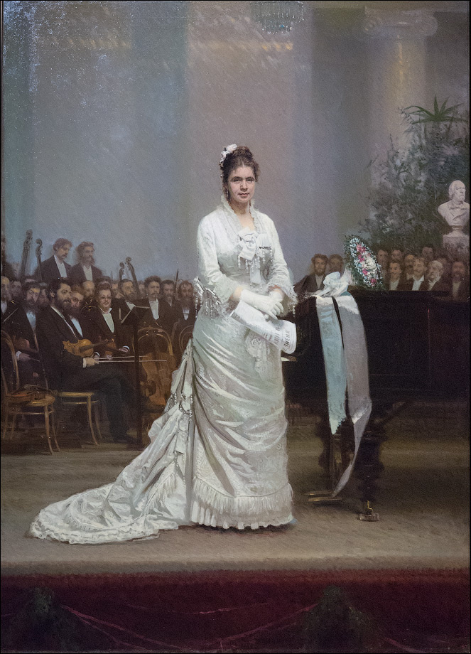 Крамской И.Н. Портрет Елизаветы Андреевны Лавровской, 1879. В замужестве княгиня Цертелева, оперная и концертная певица