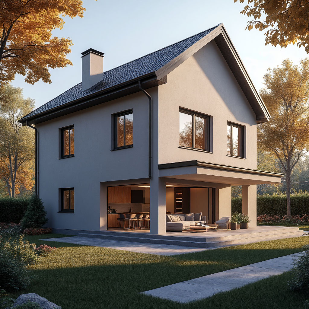 Дом из газоблока