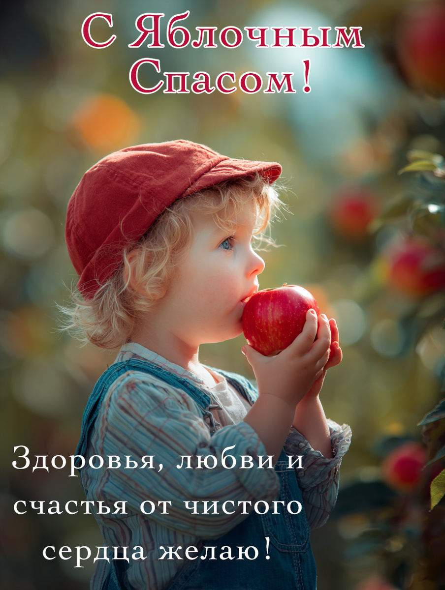 Сгенерировано «Известиями»
Светлая открытка с Яблочным Спасом — поделитесь теплом с мамой