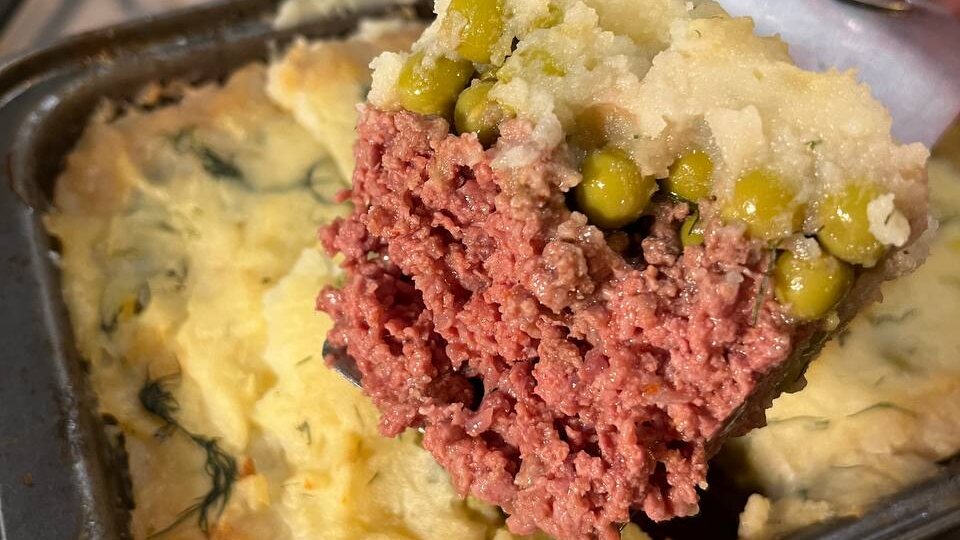 Быстрый ужин с фаршем и пюре