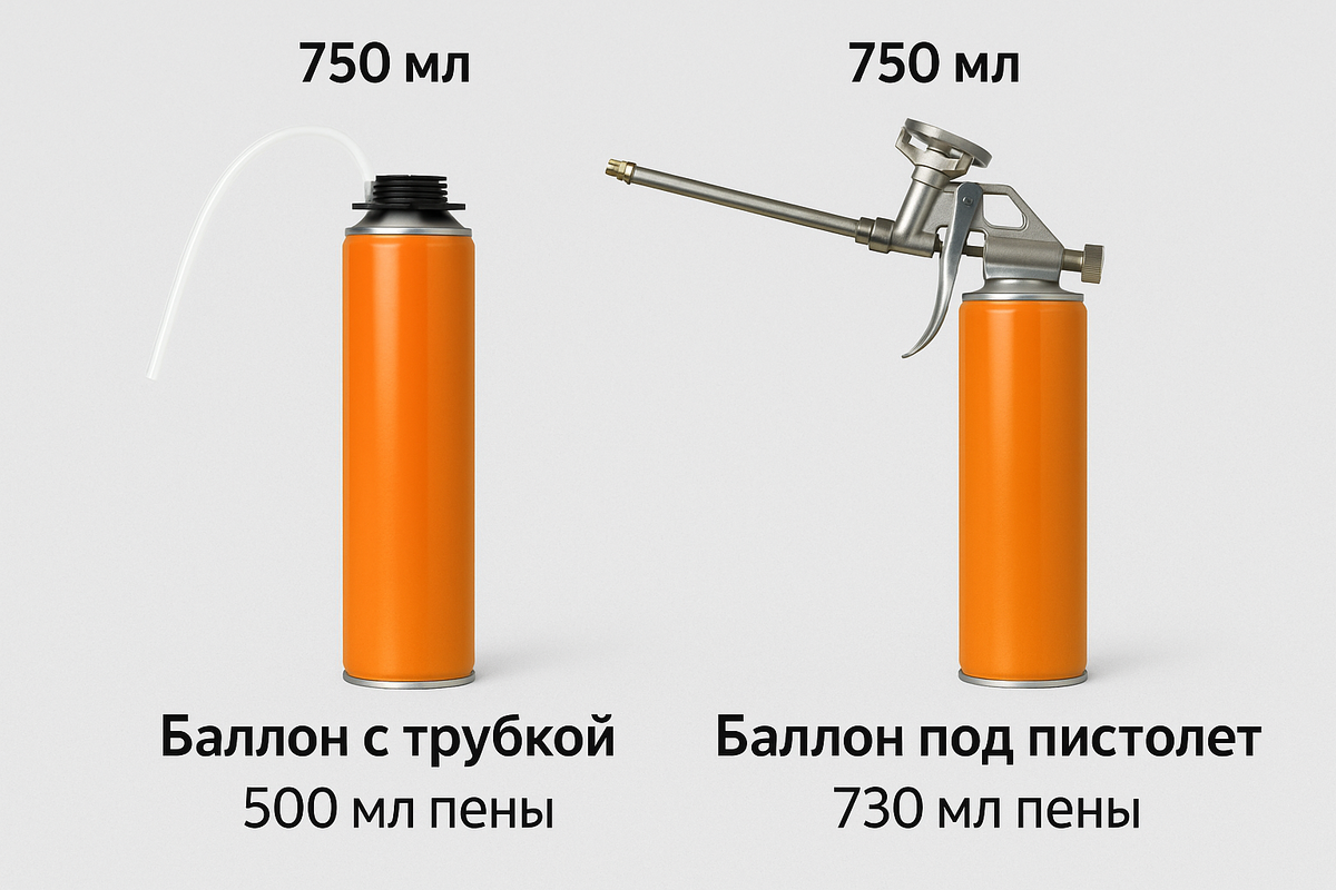 Сравнение баллонов монтажной пены