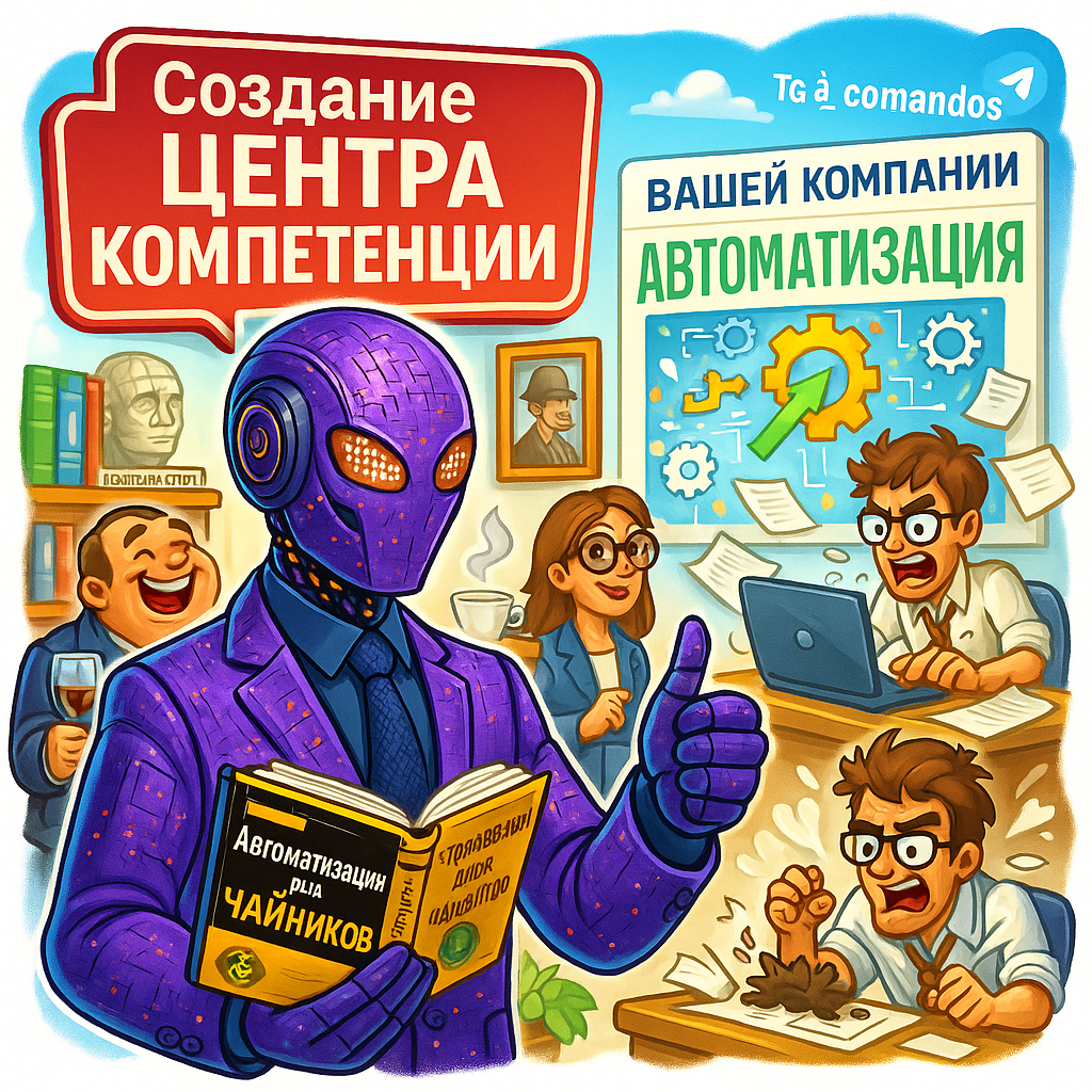    Центр Компетенций по автоматизации: как запустить за 3 недели и сэкономить IT-отделу миллионы Дмитрий Попов | Comandos.ai