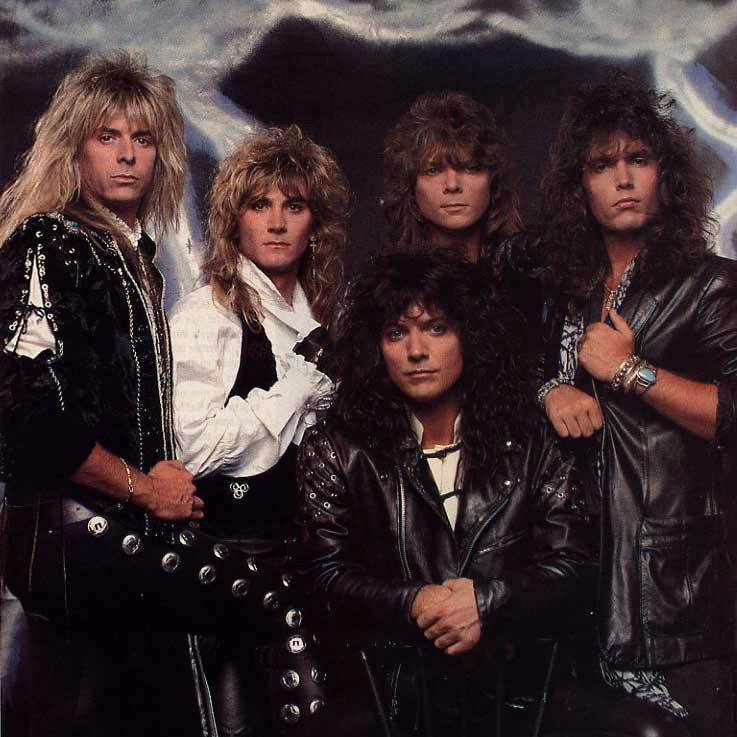 Самые августейшие и венценосные представители американского глэм-метала конца 80-х гг. XX века :) / Слева направо:  Грегг Джуффрия, Кен Мэри, Джеймс Кристиан, Чак Райт и Лэнни Кордола / Фото: Annamaria DiSanto