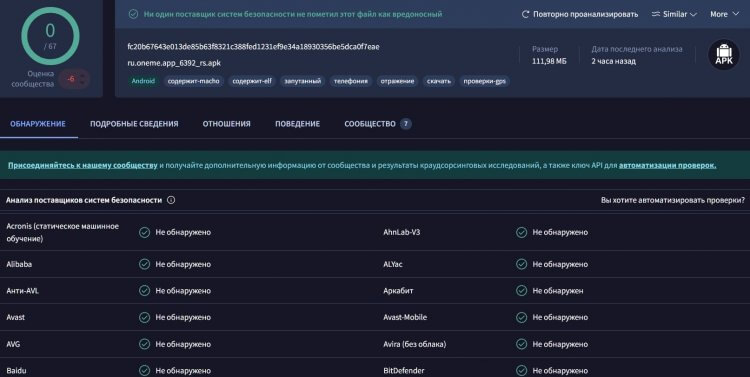 Антивирусы не видят в MAX угрозу