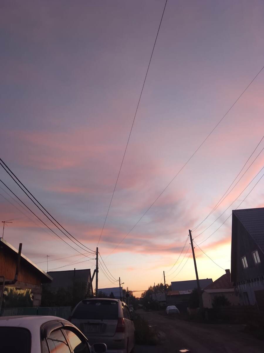 Небо было очень красивое