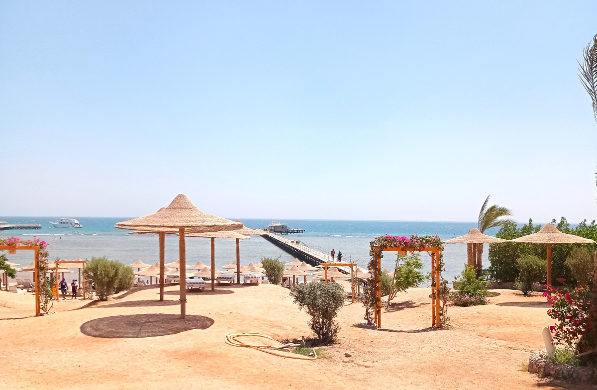 Пляж в Хургаде