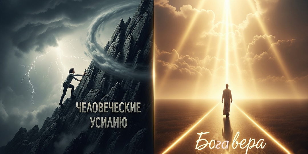 Как принять Божью веру, а не полагаться на человеческие усилия?