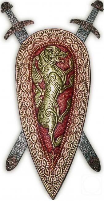 Щит воина древней Руси 1533, иллюстрация из интернета