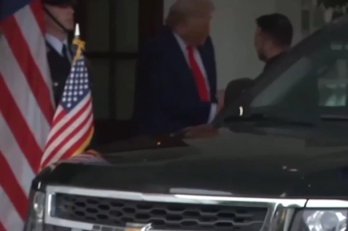    В Белом доме началась встреча Трампа с Зеленским
