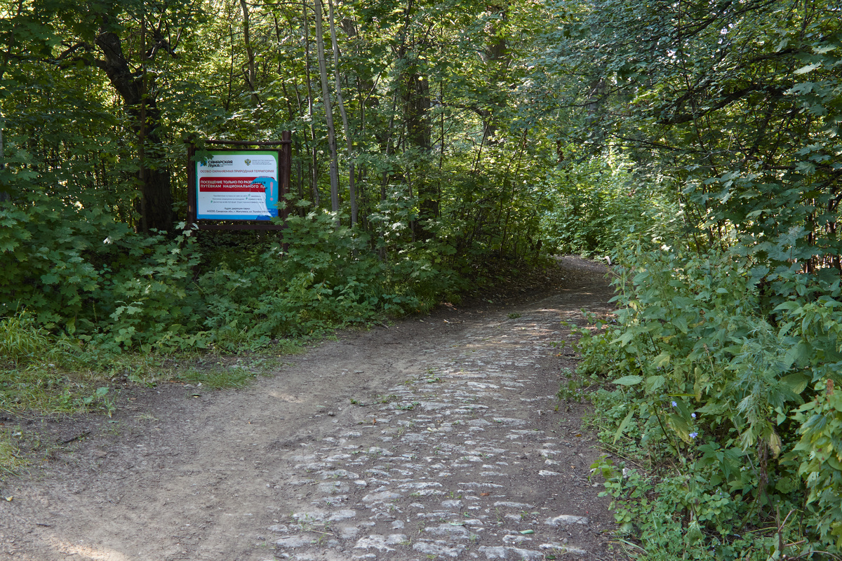 Фрагменты мощёной дороги -->