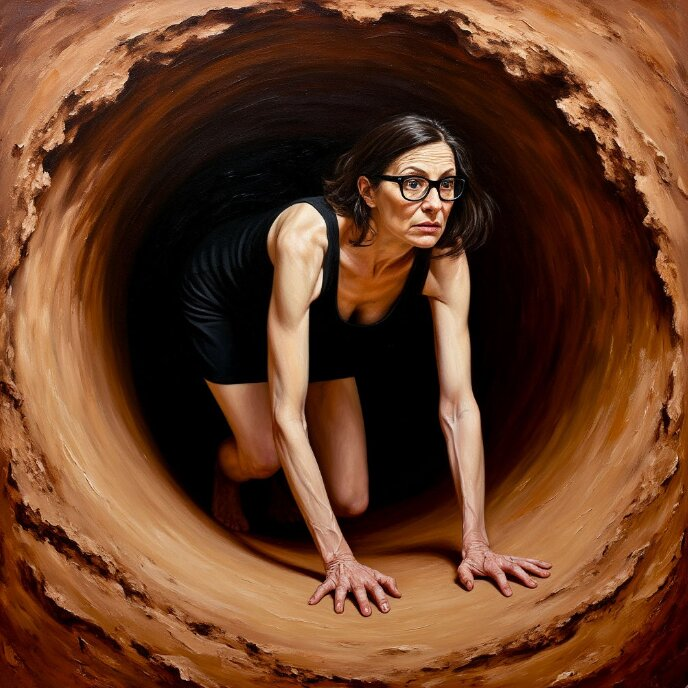 Долгие пятнадцать лет ползла из опы. 