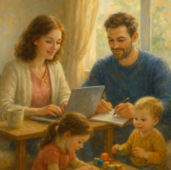 Удалённая работа для родителей: плюсы, минусы и секреты продуктивности