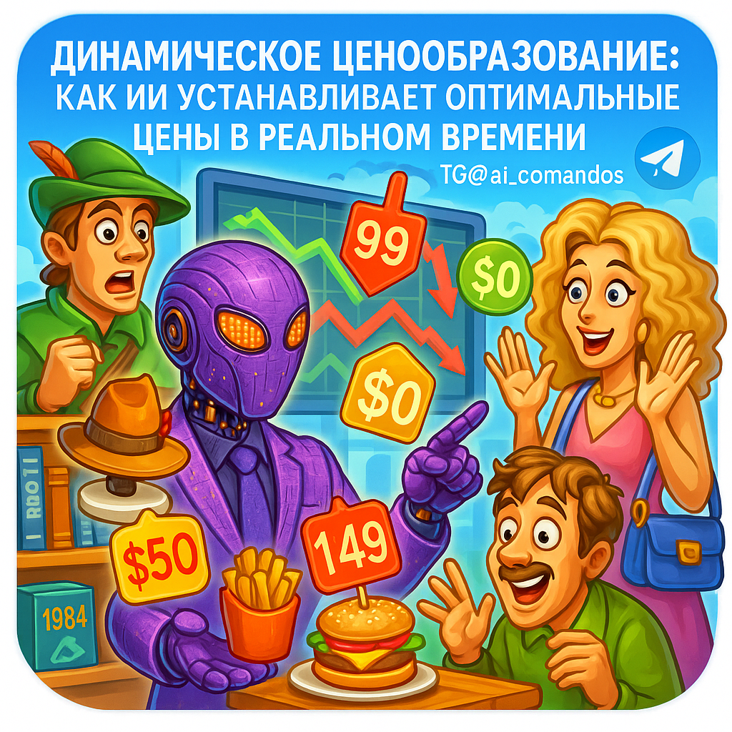    Динамическое ценообразование: ИИ устанавливает оптимальные цены в реальном времени Дмитрий Попов | Comandos.ai