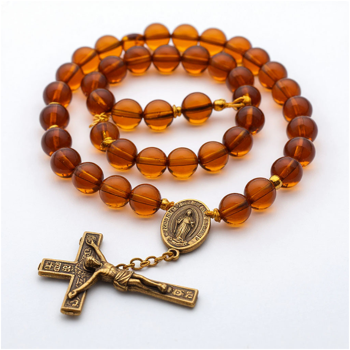 Сгенерировано ИИ- янтарные чётки, оберег.