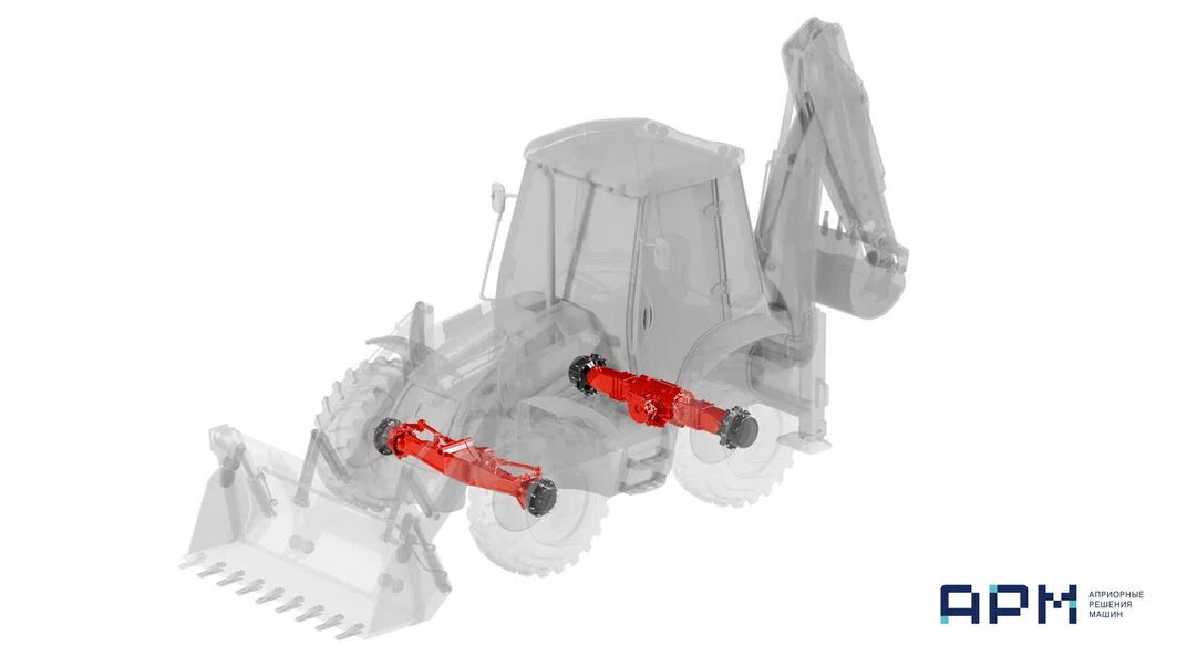   Мосты российского производства для экскаваторов-погрузчиков ELAZ