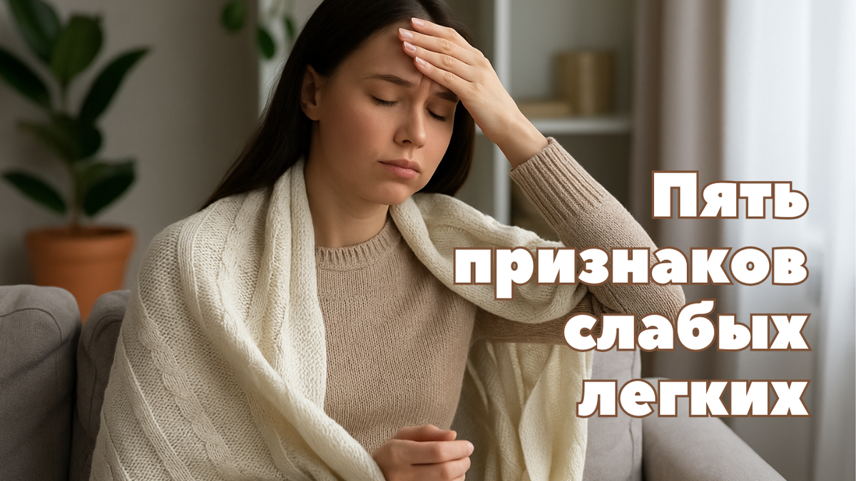 Пять признаков слабых легких