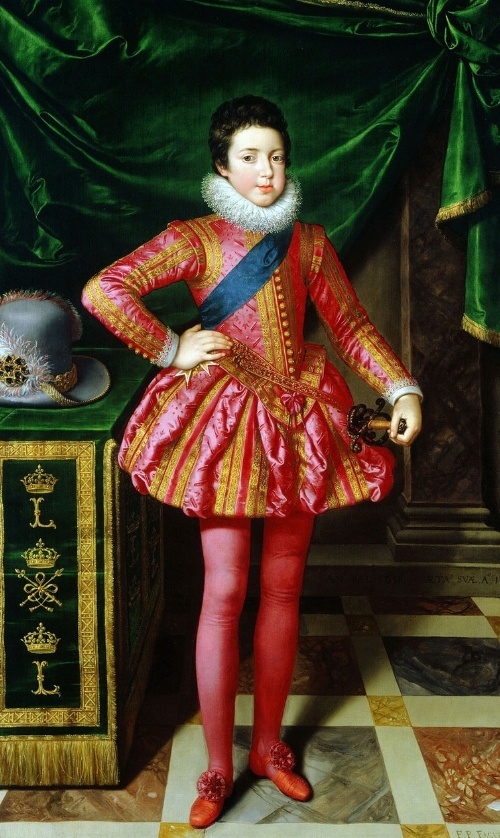 Портрет Людовика XIII в 1611 году по Пурбус, Франс Младший, (Палаццо Питти).