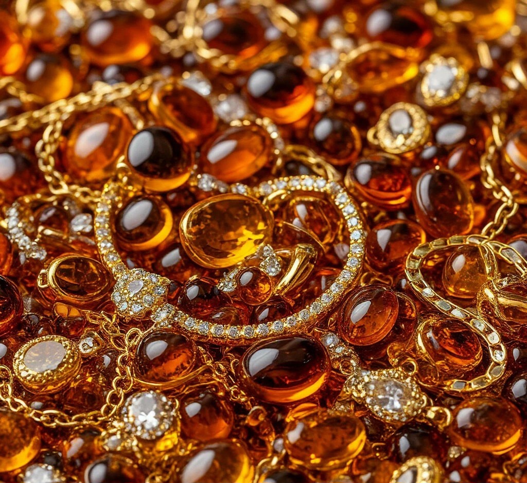 Янтарные украшения 