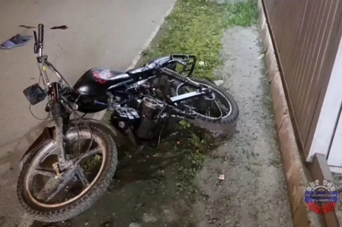    В Красноярске 16-летний подросток угодил в больницу после ДТП на байке