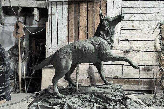 Памятник собаке по кличке Варя