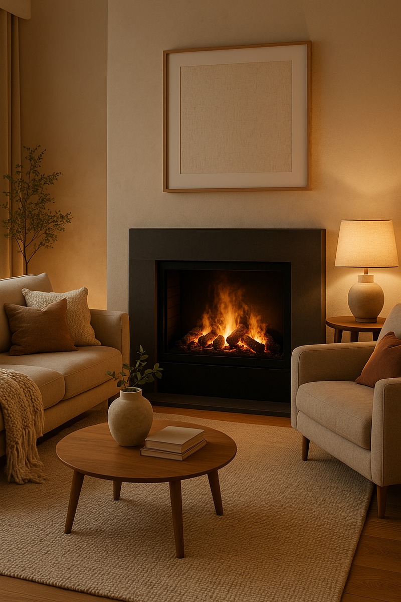    Электрический камин Dublin: как создать идеальный уют в вашем доме с помощью 3D-пламени и современных технологий Kamin