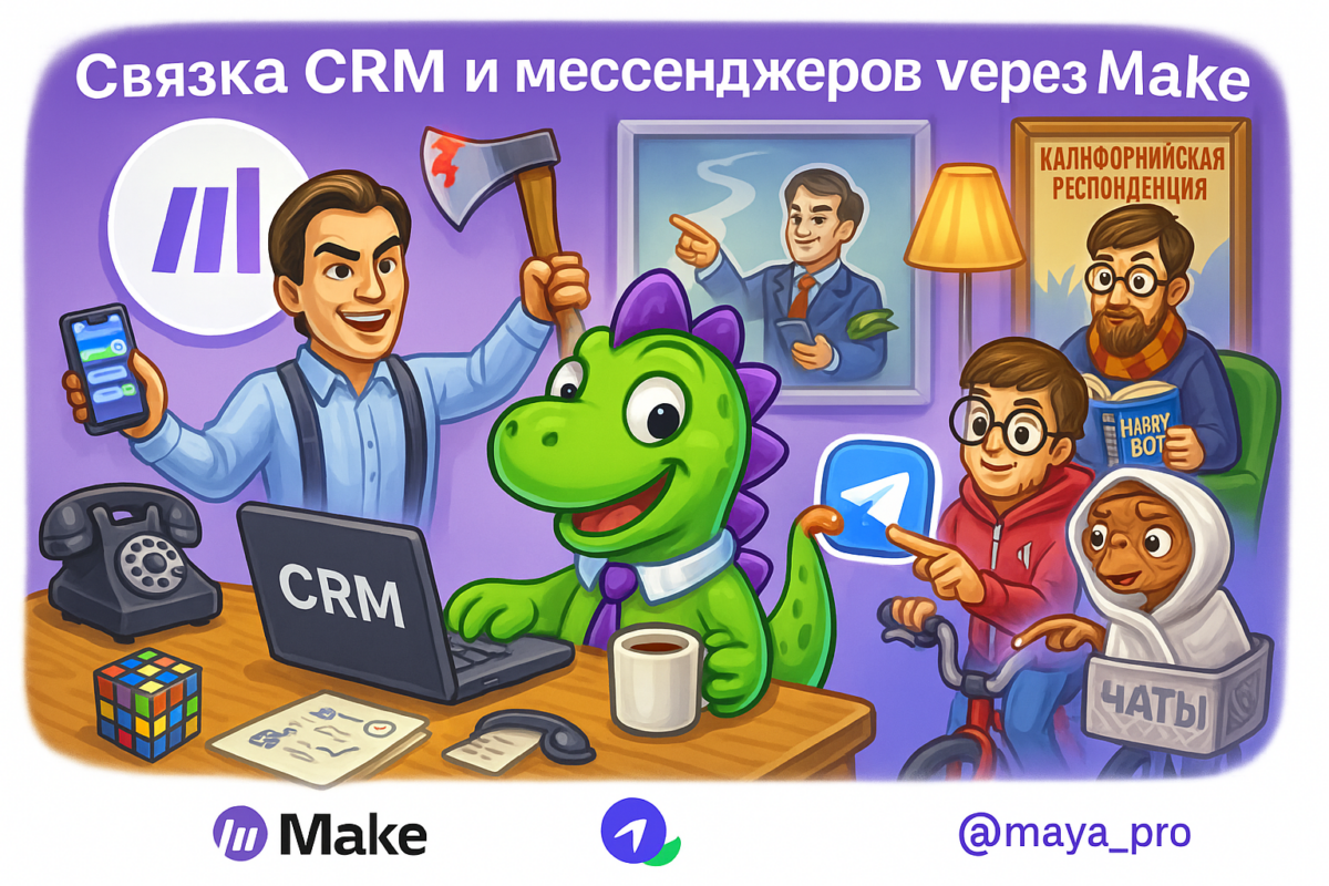    Как автоматизировать свою работу и вырваться из рутины: полное руководство по интеграции CRM и мессенджеров через Make.com Артур Хорошев