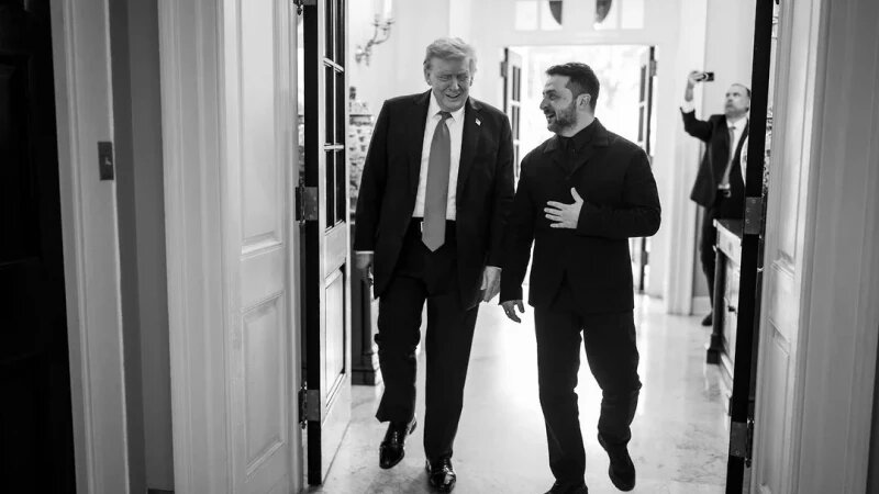     Дональд Трамп и Владимир Зеленский в Белом доме Страница Белого дома в соцсети X