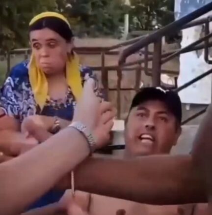    кадр из распространяемого по соцсетям видео из станицы Полтавской