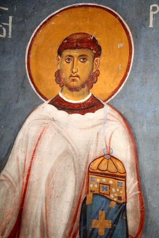 Преподобный Роман Сладкопевец. 13 в. Студеница. Сербия.