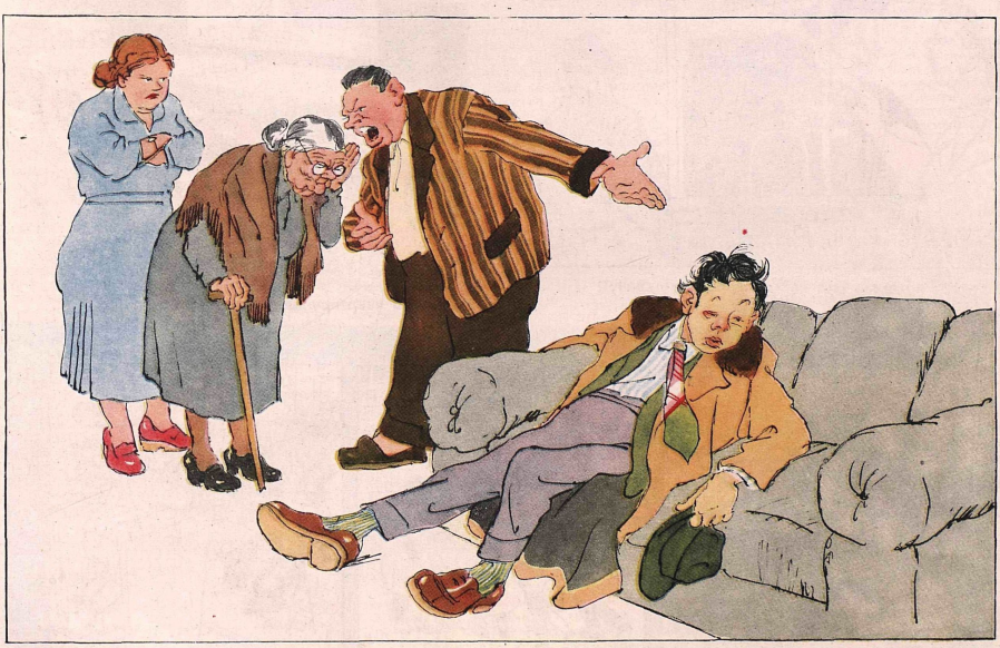  Художник А.Баженов журнал "Крокодил" №31 1956