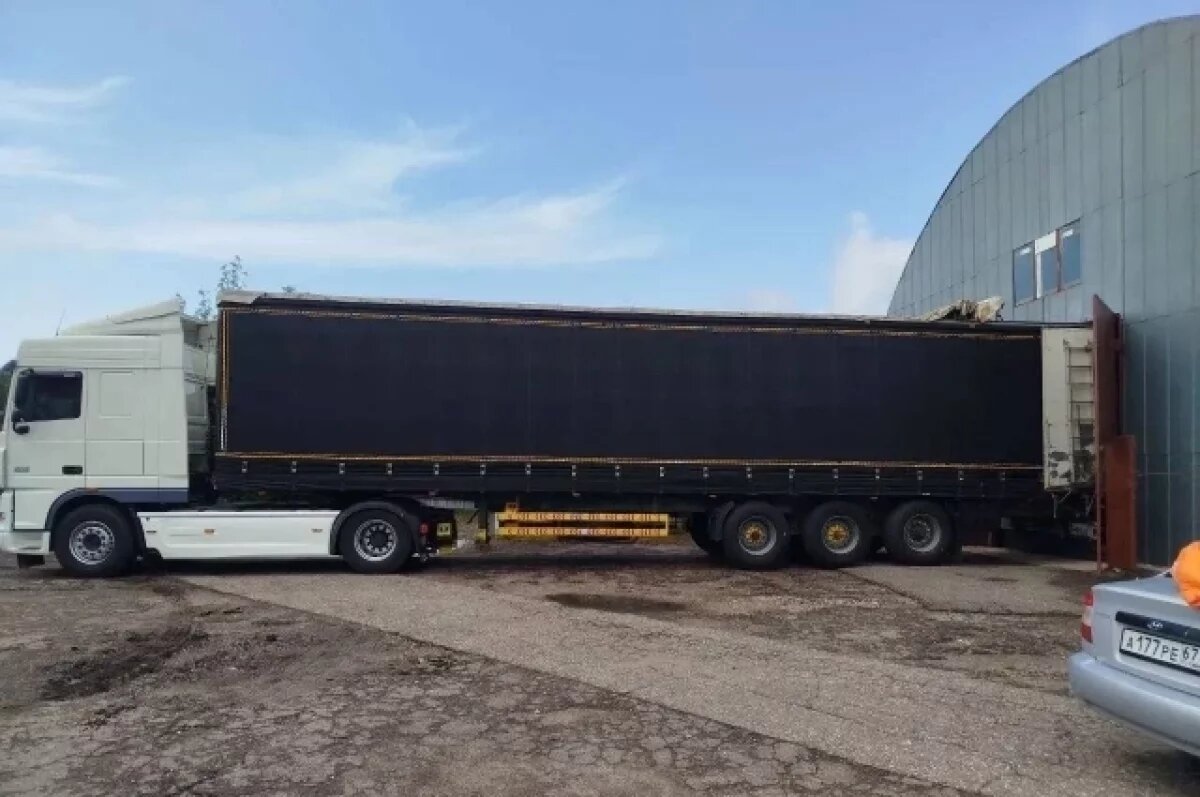    Смоляне отправили на курское приграничье свыше 180 тонн груза с помощью