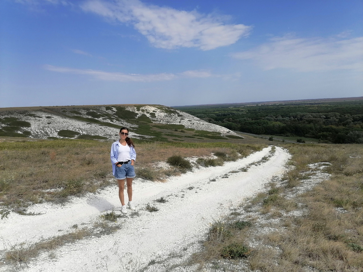 Наверху горы.