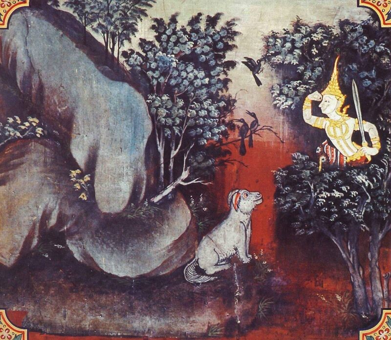 Иллюстрация из буддийских текстов