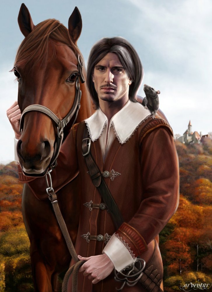 Робер Эпинэ и одни из его самых близких друзей - Клемент и Дракко. Автор - Яна Кучеева.