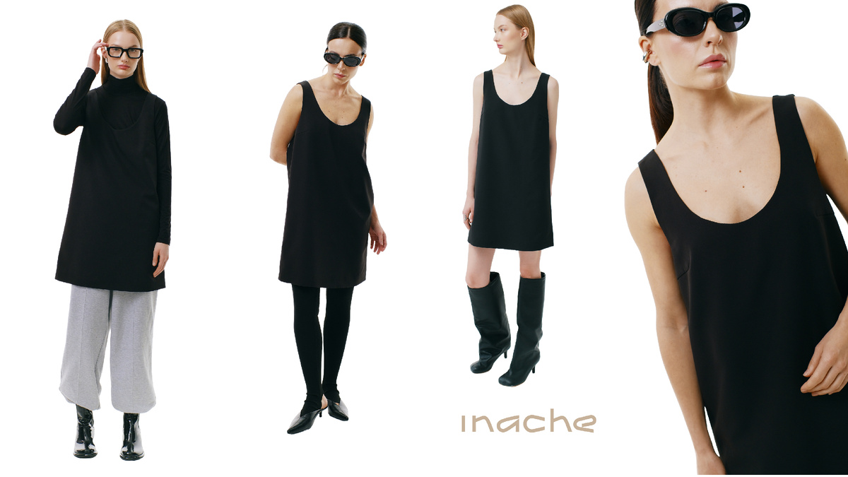 платье из костюмной ткани от российского бренда Inache