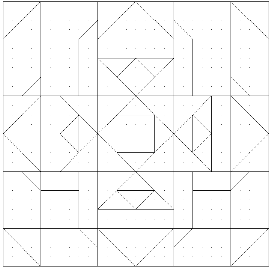 Сетка блока №12 проекта "Мерцающие снежинки"