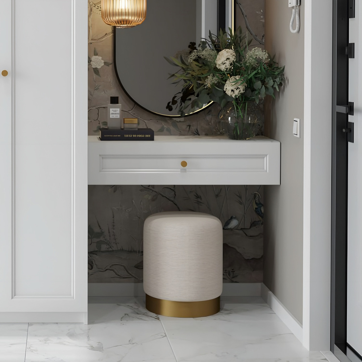 Туалетный столик (подвесная консоль) Классика LAGOM, 90см - 4476302967