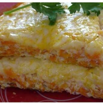 Морковная запеканка с творогом 
