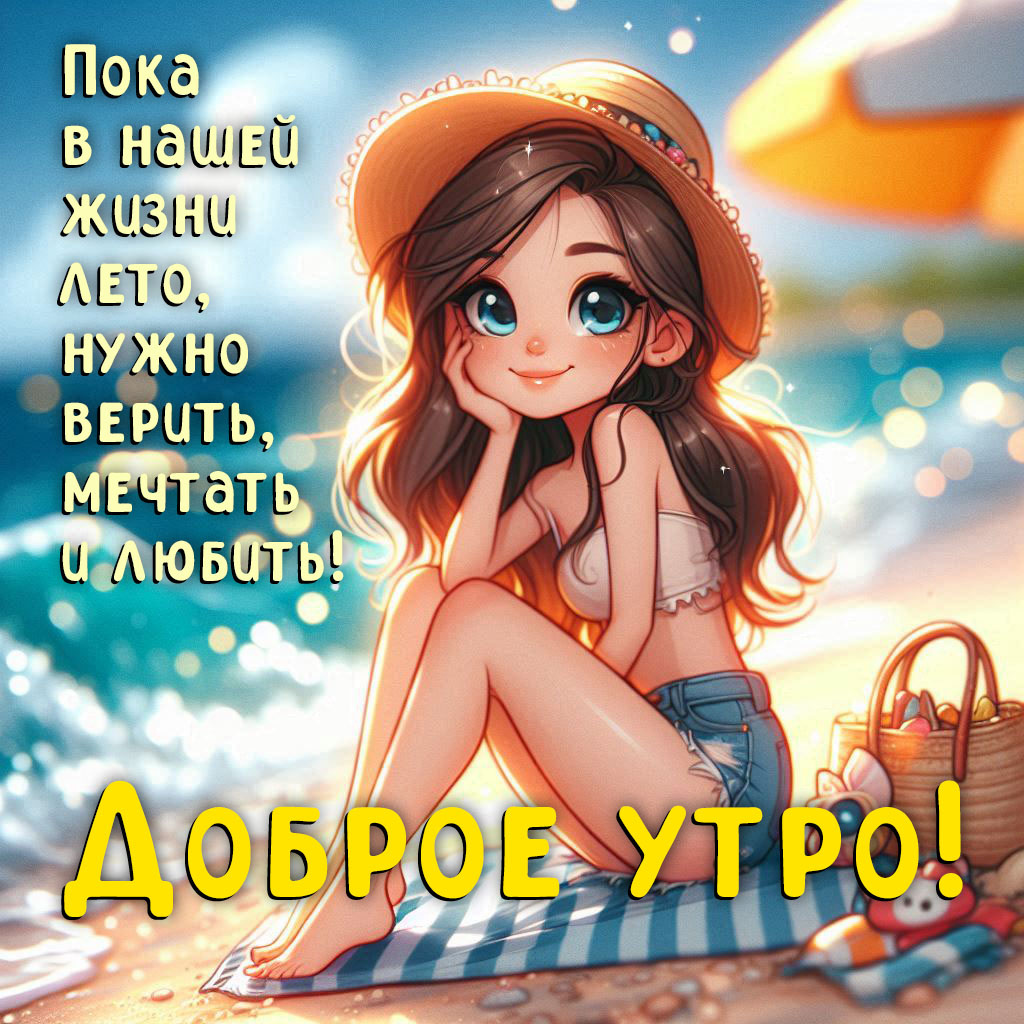 Пока в нашей жизни лето, нужно верить, мечтать и любить.