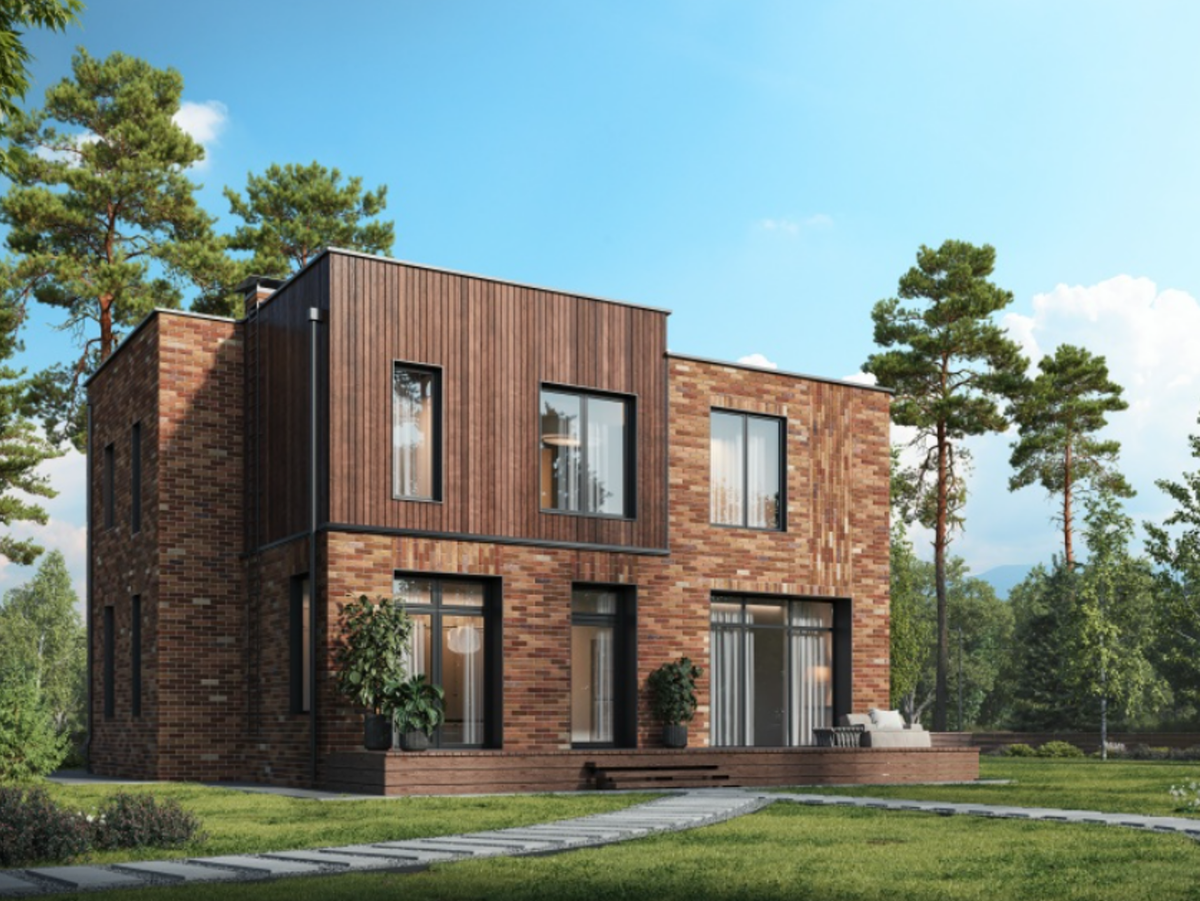 Коттедж Berry, площадью 279,7 кв. м. Участок — 1097 кв. м.