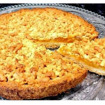 Яблочный пирог с апельсинами к чаю 