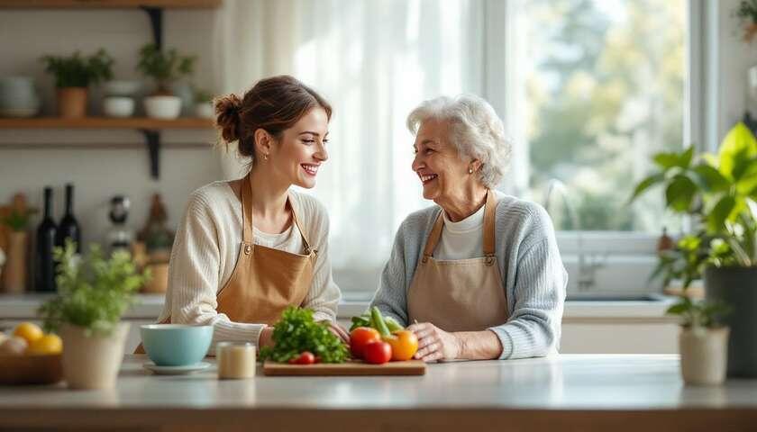 Смех у неё с оттенком печали